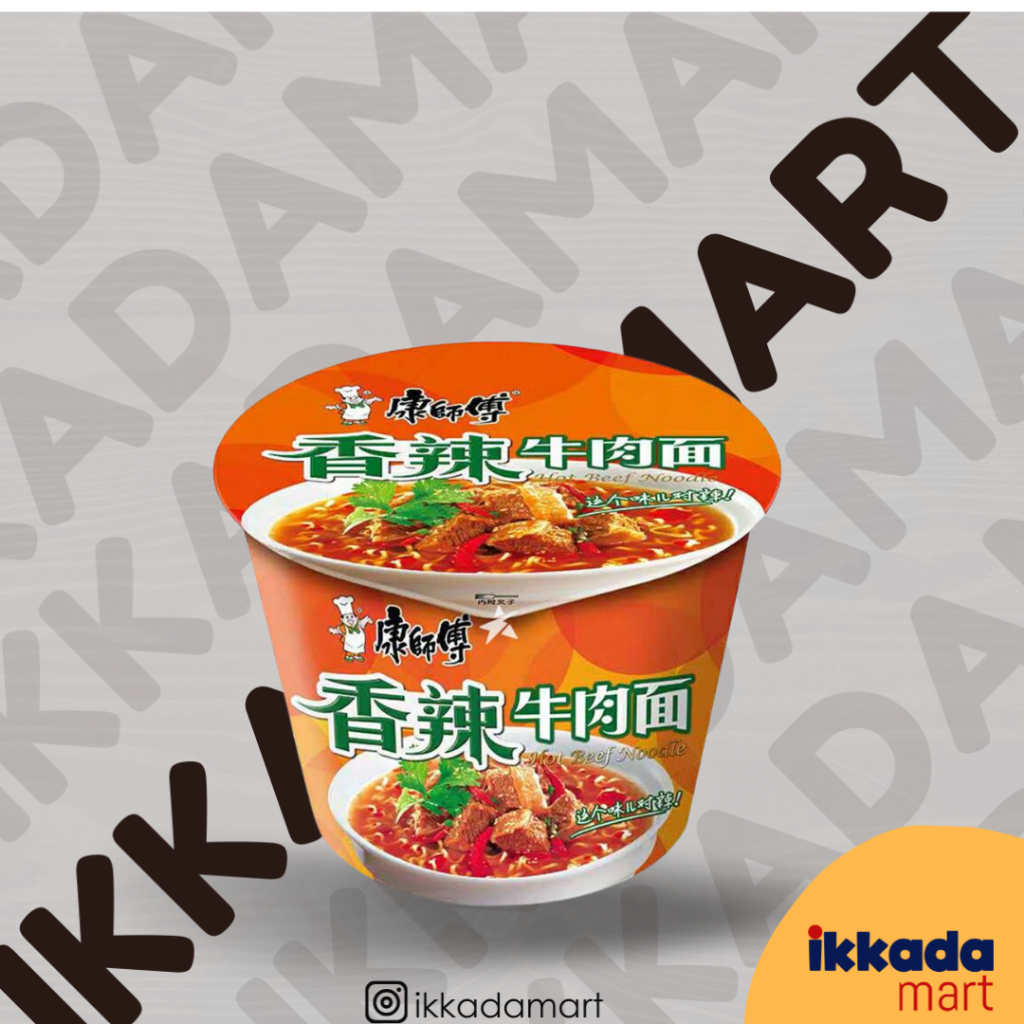 

Master Kong Spicy Beef Flavorings Noodle Cup 111 gr