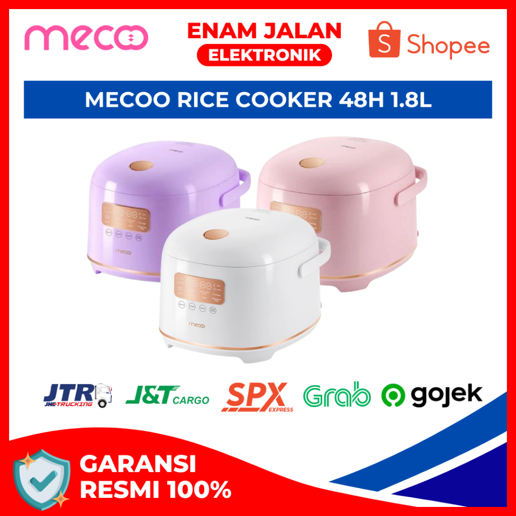 Rice Cooker Mecoo Digital Aesthetic Low Carbo 1.8L Low Carbo Low Sugar 400Watt
