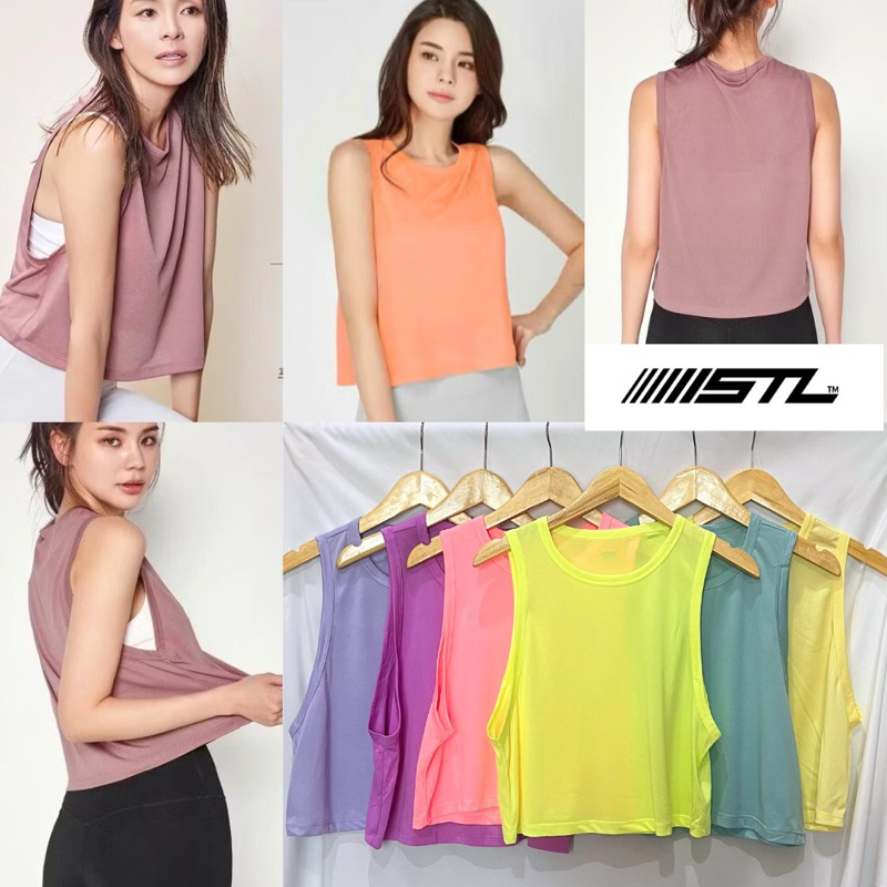 STL Crepe Crop Tank | Outer Olahraga