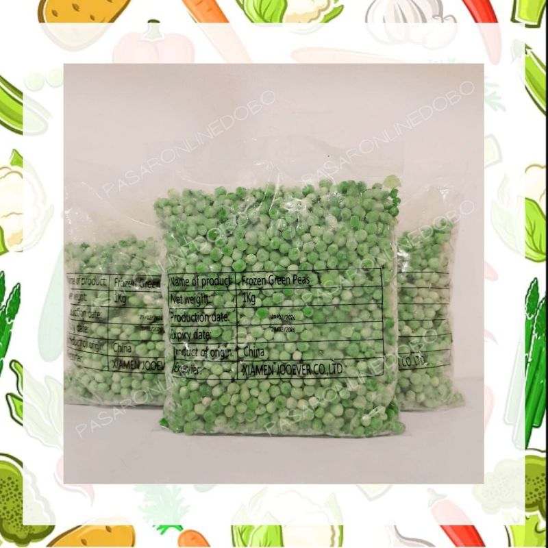 

Frozen Green peas 1kg/ kacang hijau ercis/kacang polong