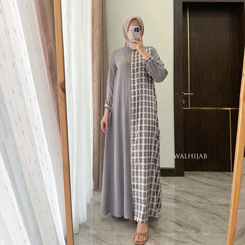 MEIRA DRESS - Dress Crinkle Airflow Mix Armany Silk