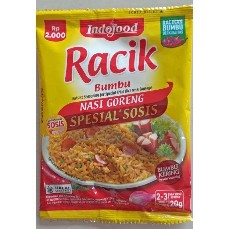 

indofood Bumbu racik rasa nasgor spesial sosis 20gram