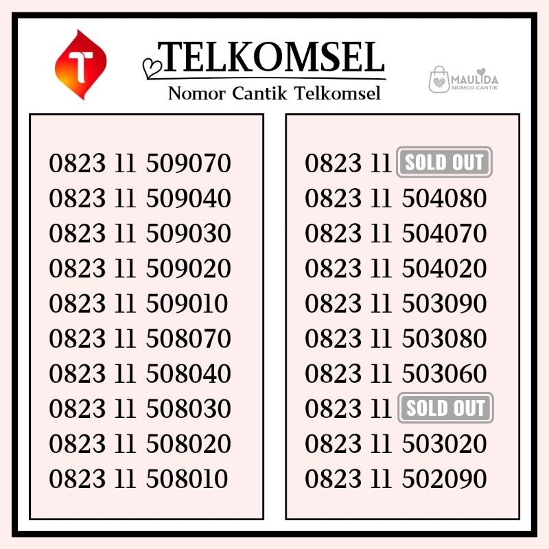 Nomor cantik telkomsel part9