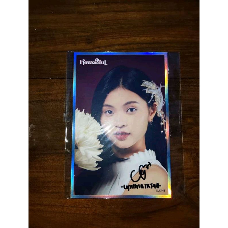 PHOTO PRINT BENEFIT FLOWERFUL JKT48 CYNTHIA