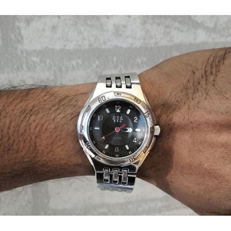 jam tangan ORIGINAL GUESS STEEL WATERPRO