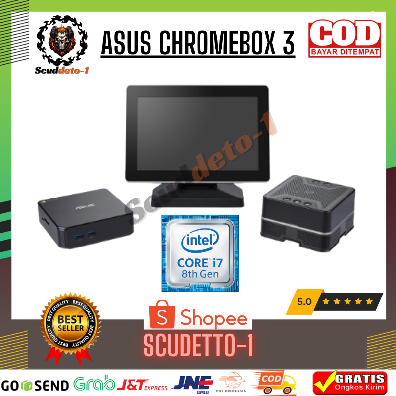 Desktop Mini Pc Asus Hangouts Meet Hardware Kit Chromebox 3 Intel Core i7 8550U