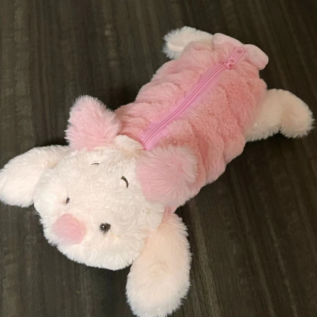 [READY ] Disney pensil case / Alat tulis siswa pria dan wanita / boneka babi Pijie animal pensil