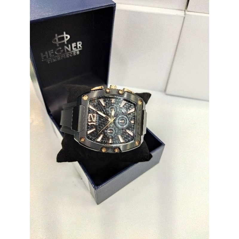 Hegner 1709G#1709G-3BBDBVRG#Jam tangan pria Hegner Chronograph 1709BBDBVRG