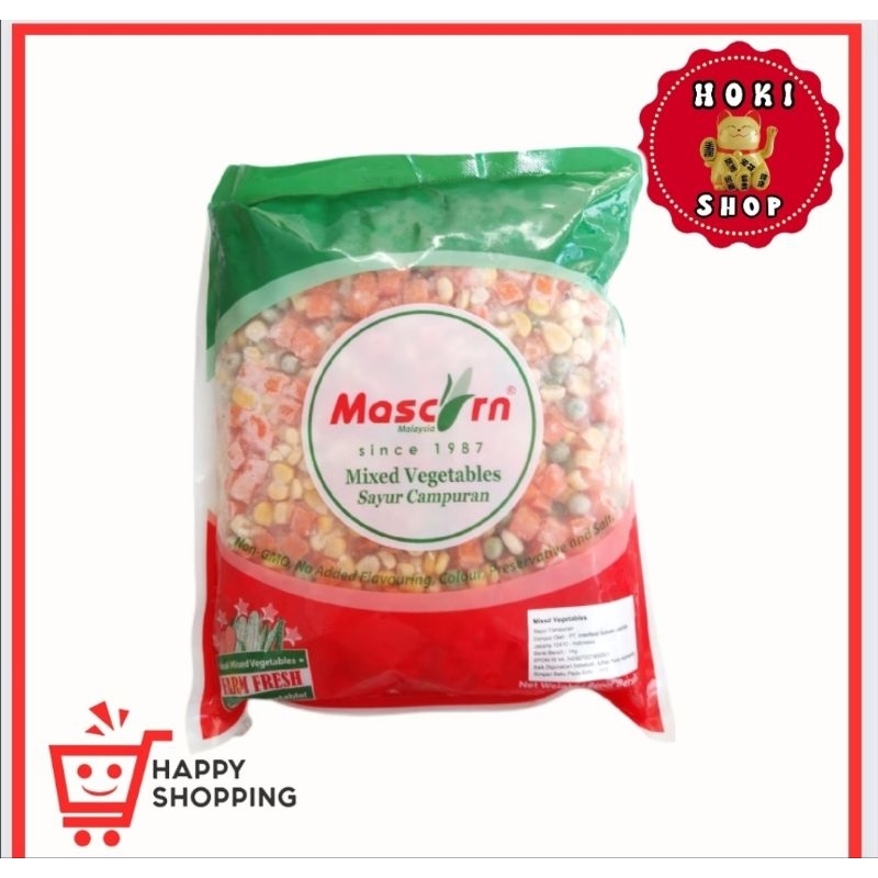 

[INSTAN ONLY] Mixed Vegetales Mascron 1kg / Mix Vegetales/ Sayur Campuran 1kg / Sayur Frozen