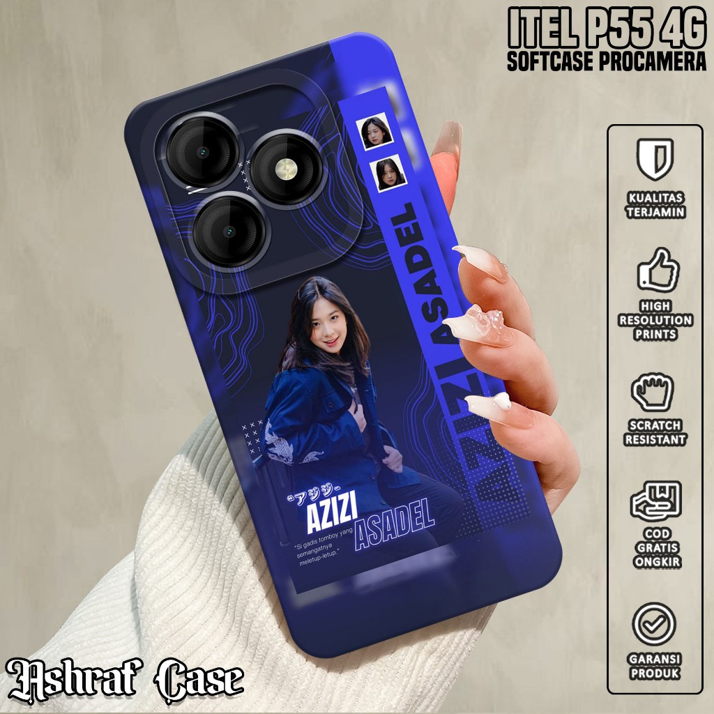 Casing ITEL P55 4G - Casing Hp ITEL P55 4G ( JKT48 ) Silikon Hp ITEL P55 4G - Softcase Hp ITEL P55 4