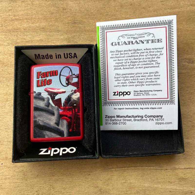 zippo original reguler 2017 merah (original bekas)