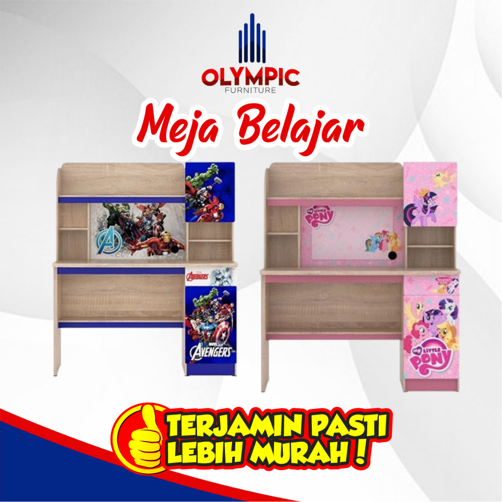 MEJA BELAJAR/ MEJA KARAKTER/ MEJA ANAK - OLYMPIC