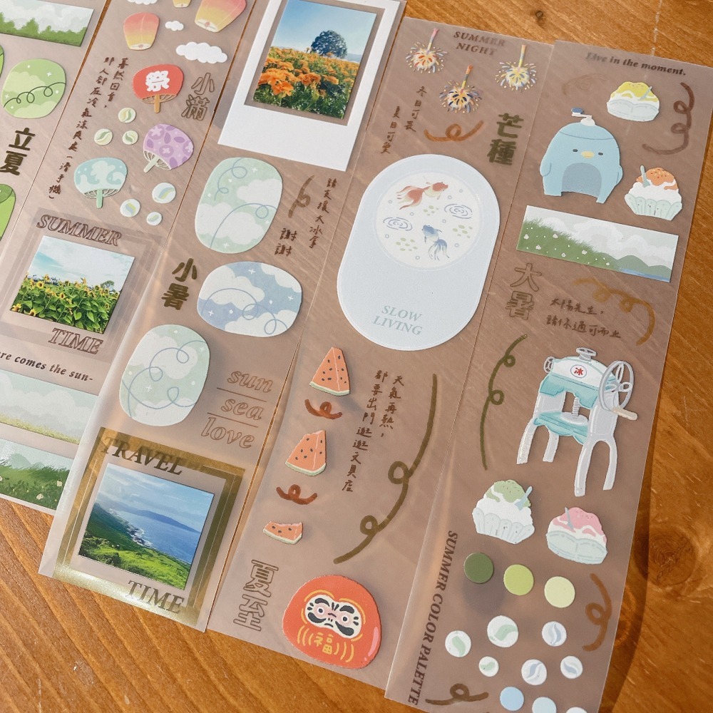 

[New] Rikka Stationary Seasons to Calm PET Tape Sticker Sample