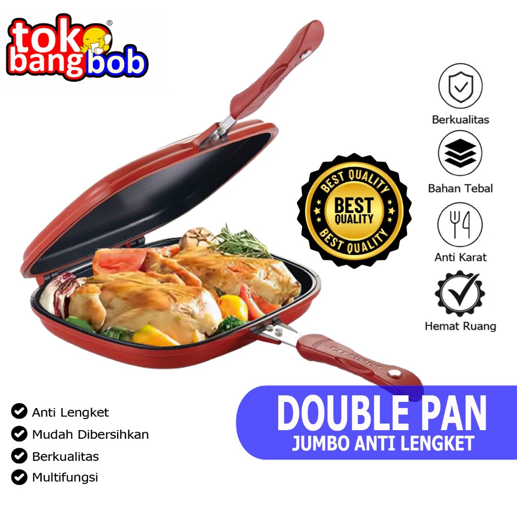 Happy Call Double pan Teflon Anti Lengket jumbo 32cm