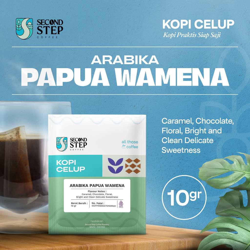 

Kopi Sachet Celup Arabika Papua Wamena Coffee Saset Murni Tanpa Ampas