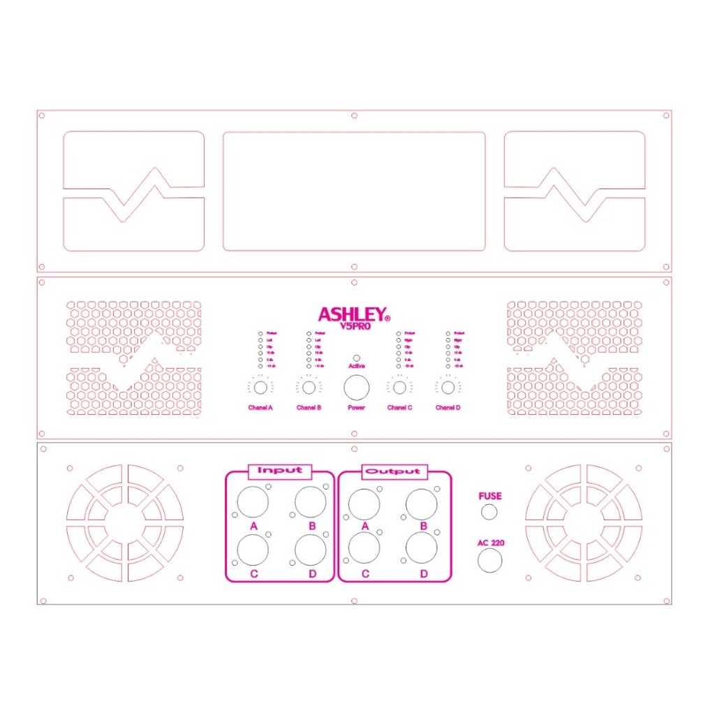 Panel Box Power 4 CHANEL V5 Pro Akrilik