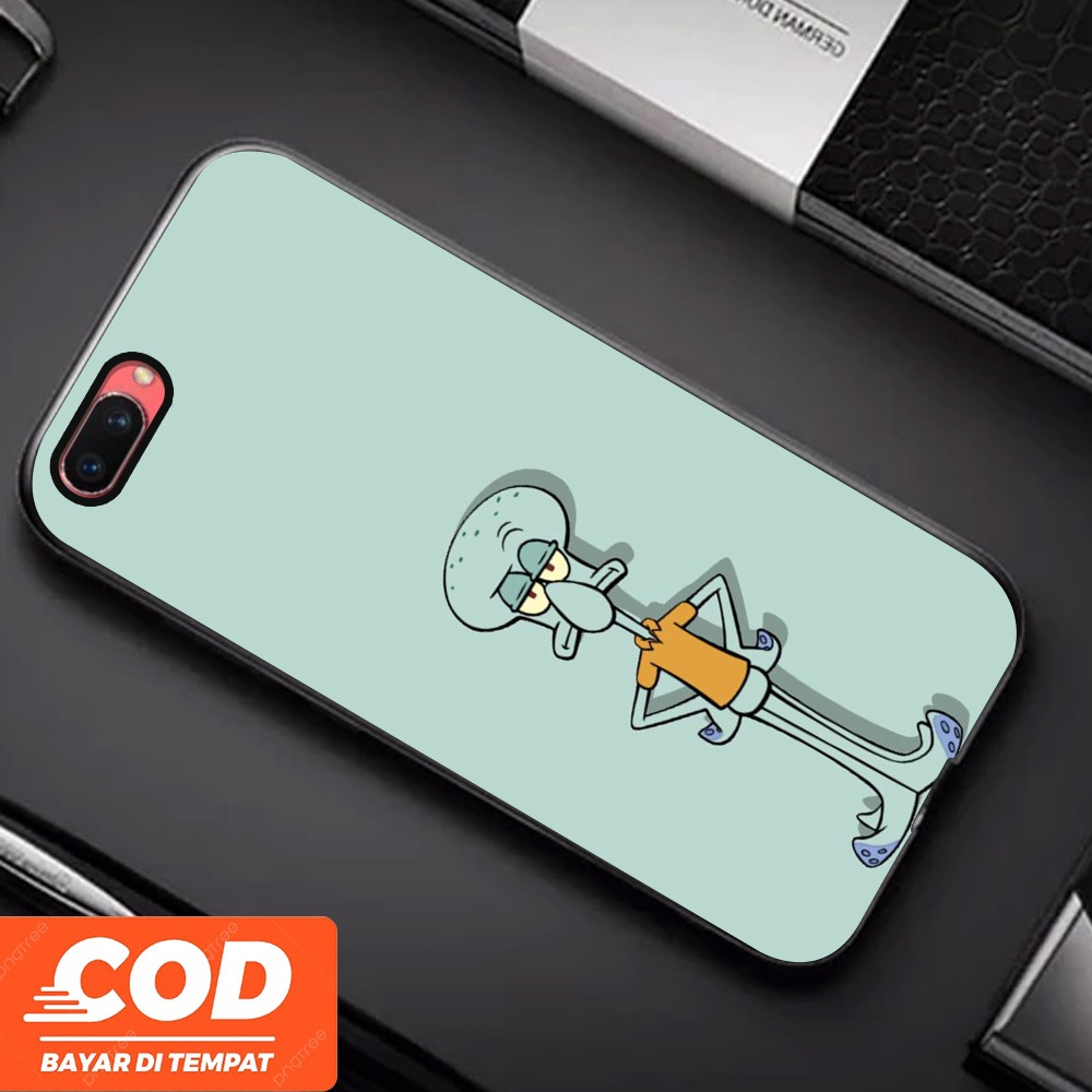[A27] Squidward Custom Casing Oppo A3s Case Aesthetic Unisex Cute Viral Terbaru