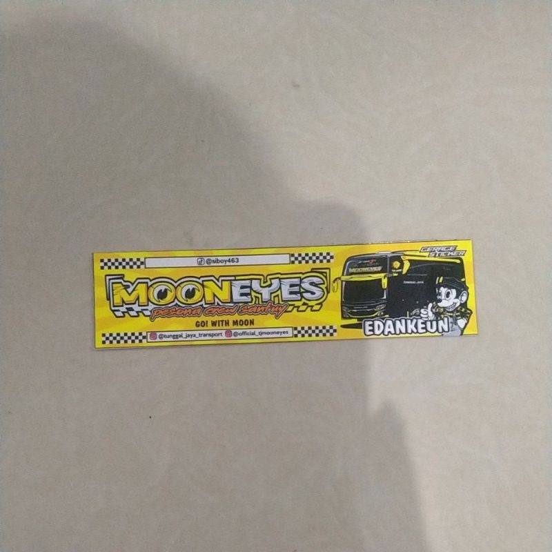 stiker bus Mooneyes asli 100%