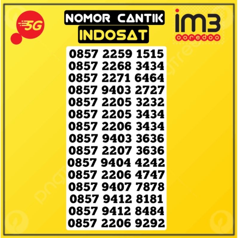 NOMOR CANTIK INDOSAT EKOR ABAB LANGKA