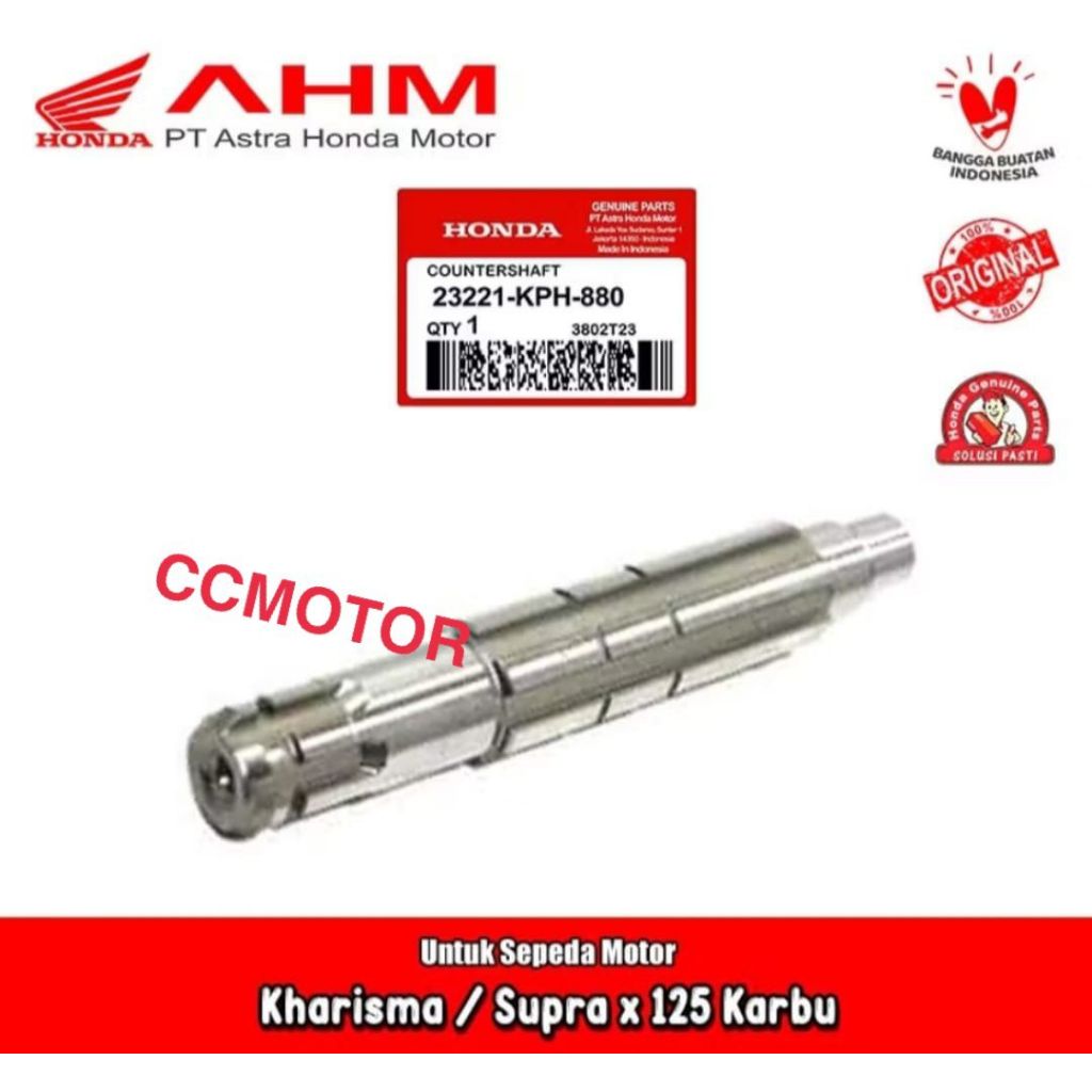 AS GEAR GIGI TARIK DEPAN KARISMA SUPRA X 125 ORIGINAL