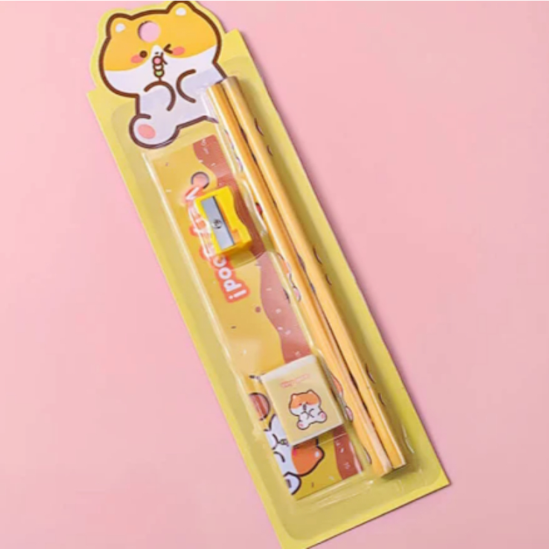 

KAWA Alat Tulis Set 5in1 Stationery Full Color Paket Berwarna Lengkap Karakter ...
