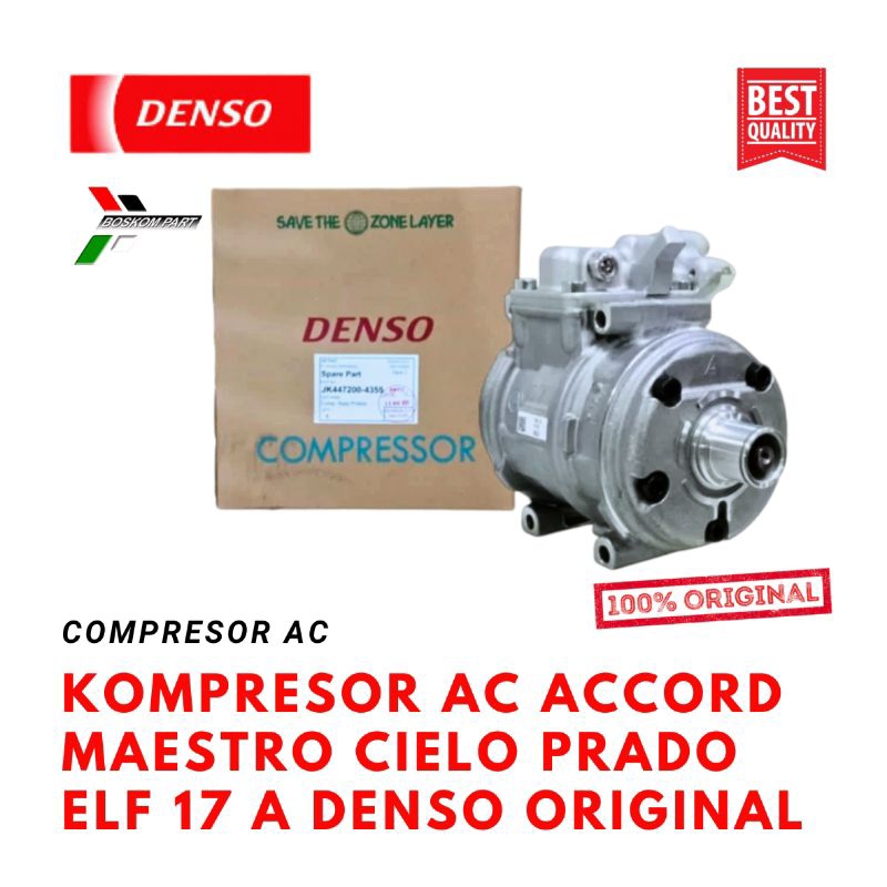 Kompresor Ac Accord Maestro Cielo Prado Elf 17 A Original Denso