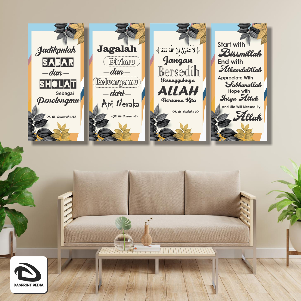 Hiasan Dinding Kamar - Hiasan Dinding Motivasi Islami - Hiasan Dinding Custom