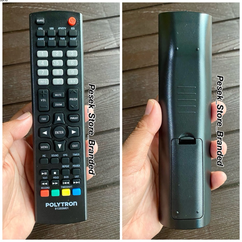 Remot Remote Tv Led polytron 81i355M01 baru & original