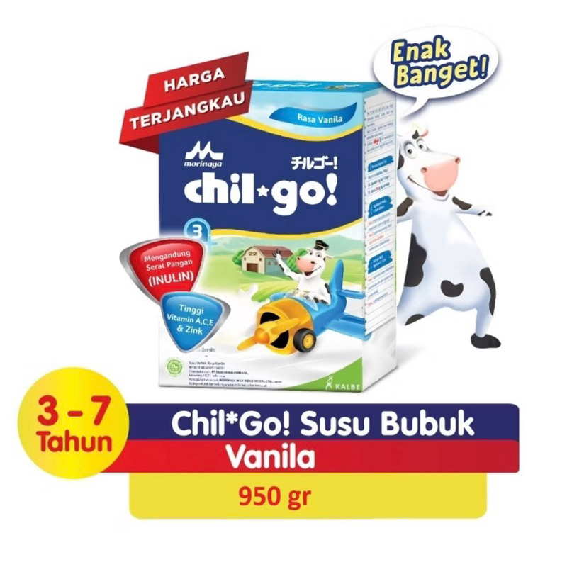 

Chil Go Powder 3+ Vanila, Madu 950gr Susu Bubuk dukung Tumbuh Kembang Anak