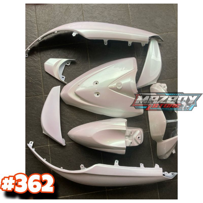 FULL SET BODY HALUS MIO J WARNA PUTIH LEMBAYUNG HIJAU CUSTOM - BODY HALUS MIO J WARNA REQUEST PUTIH 
