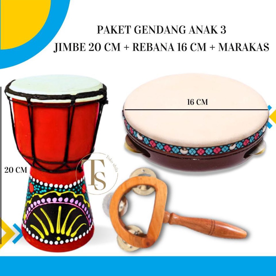 Kualitas Terbaik  Rebana mainan anak Alat hadroh Alat musik rebana alat rebana alat hadroh