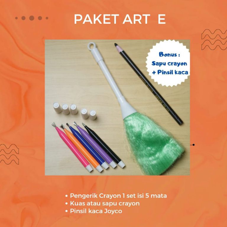 

KODE P67D Pengerik Crayon Art set E