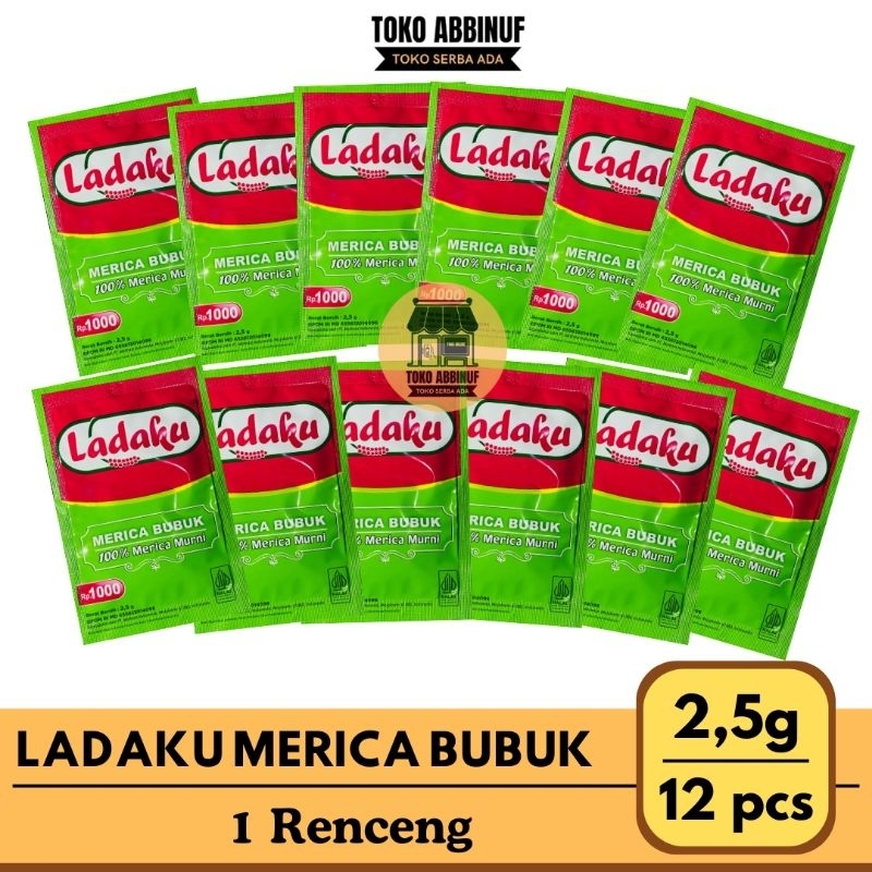 

12 PCS - LADAKU MERICA BUBUK SACHET ( 1 RENCENG )