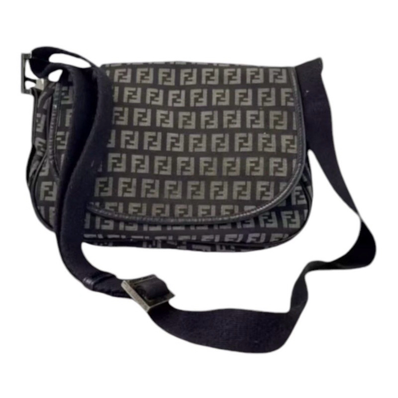 preloved tas fendi zucchino crossbody bag authentic