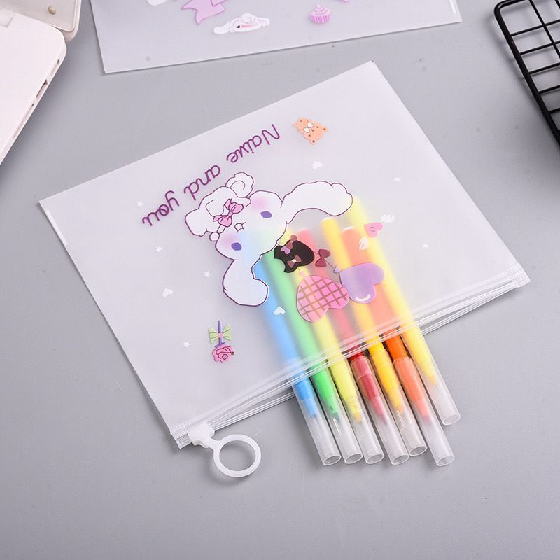 

Harga Terbaik Hari Ini Pouch Zipper Motif Tempat pensil model korea motif kartun bahan plastik transparant A118