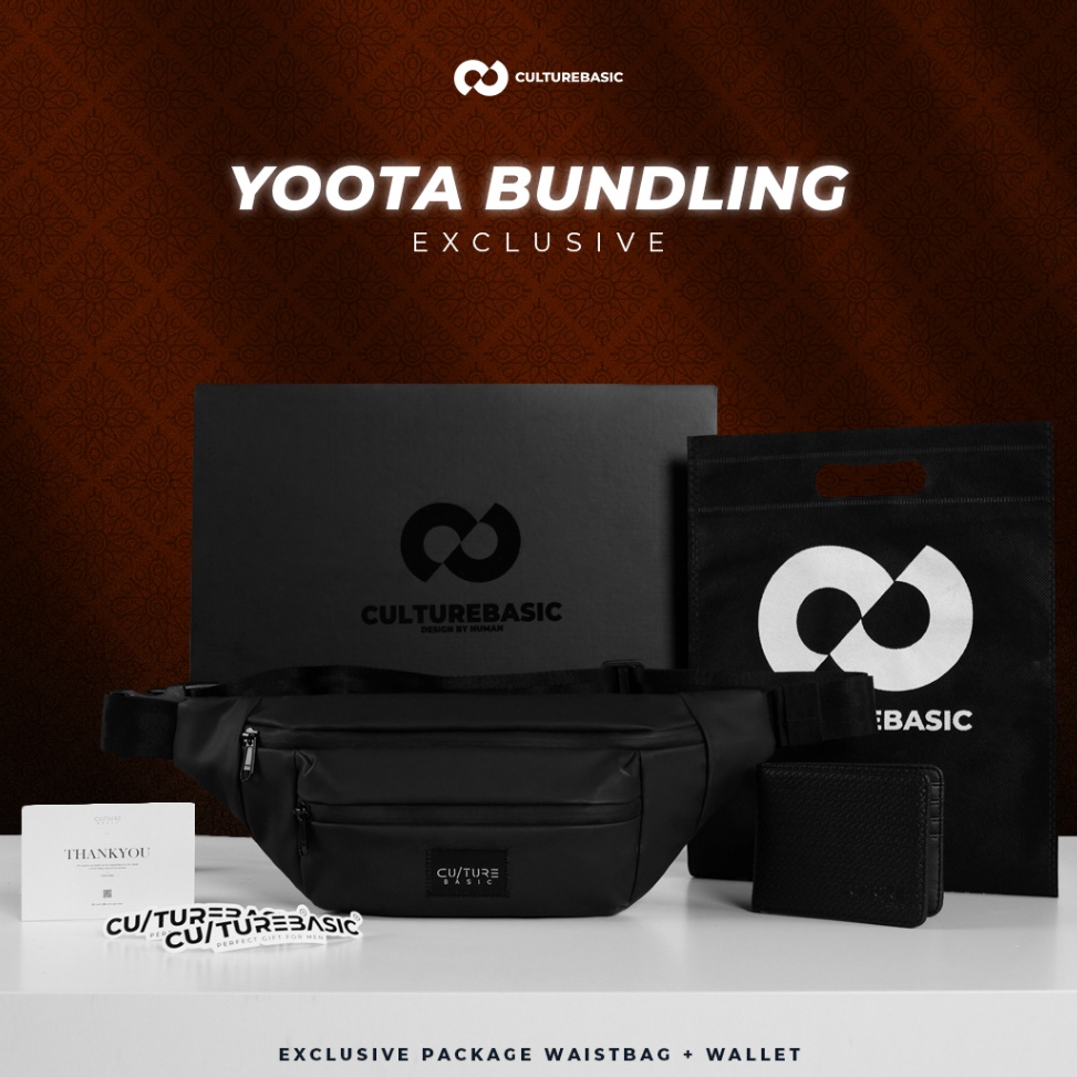 KODE V36H Culture Basic  Yoota Bundling Yoota Waistbag  Dompet  Tas Selempang Pria Handbag Slingbag 