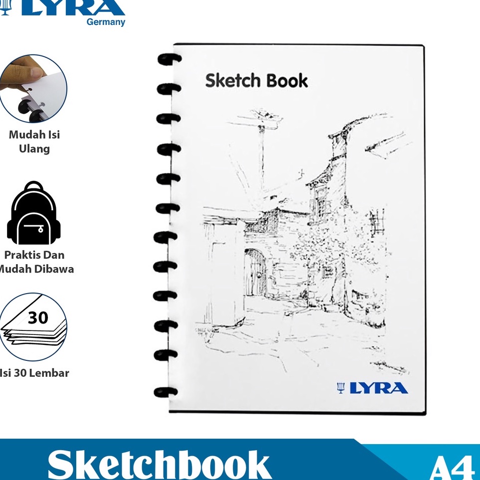 

KODE B76K Sketch Book A4 3pages Lyra