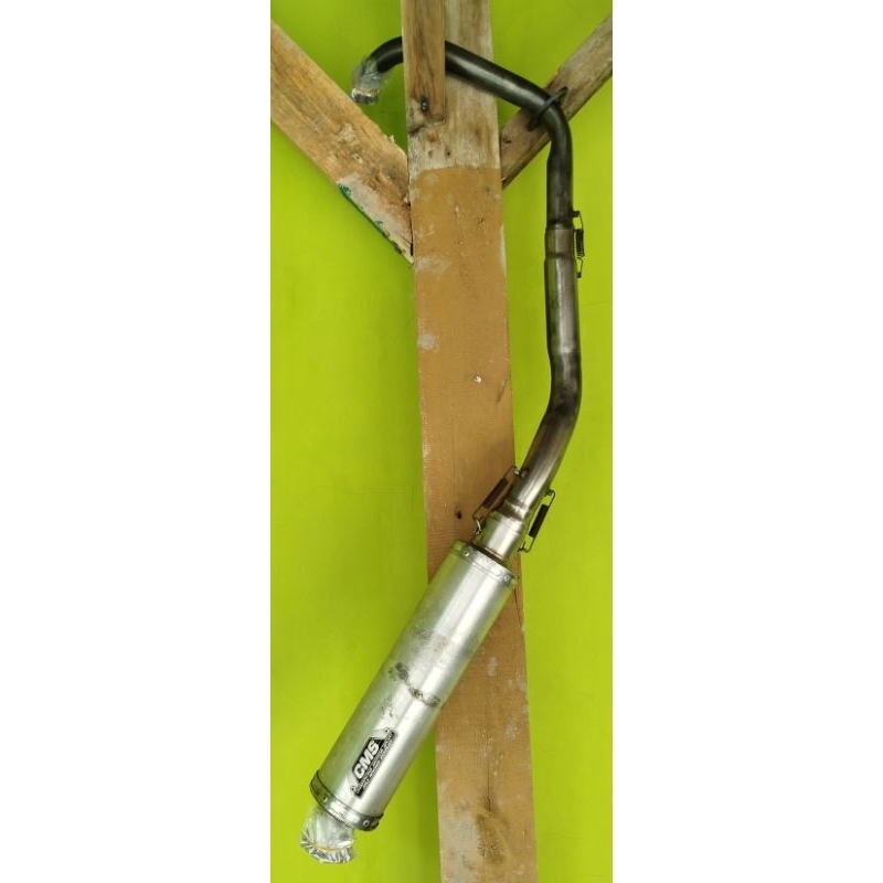 Knalpot Champion Motor Sport (CMS) original Thailand untuk motor Satria FU Karbu