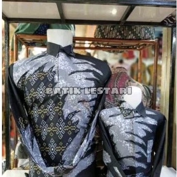 KEMEJA BATIK EXCLUSIVE FURING SOLO COUPLE AYAH DAN ANAK ( FREE 1 Topi keren exclusive setiap belanja