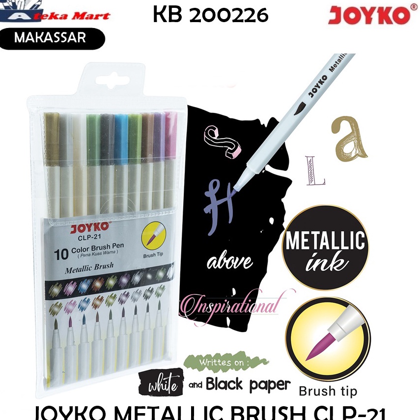 

KODE D68Z JOYKO METALLIC BRUSHPENA KUAS METALIKCLP21