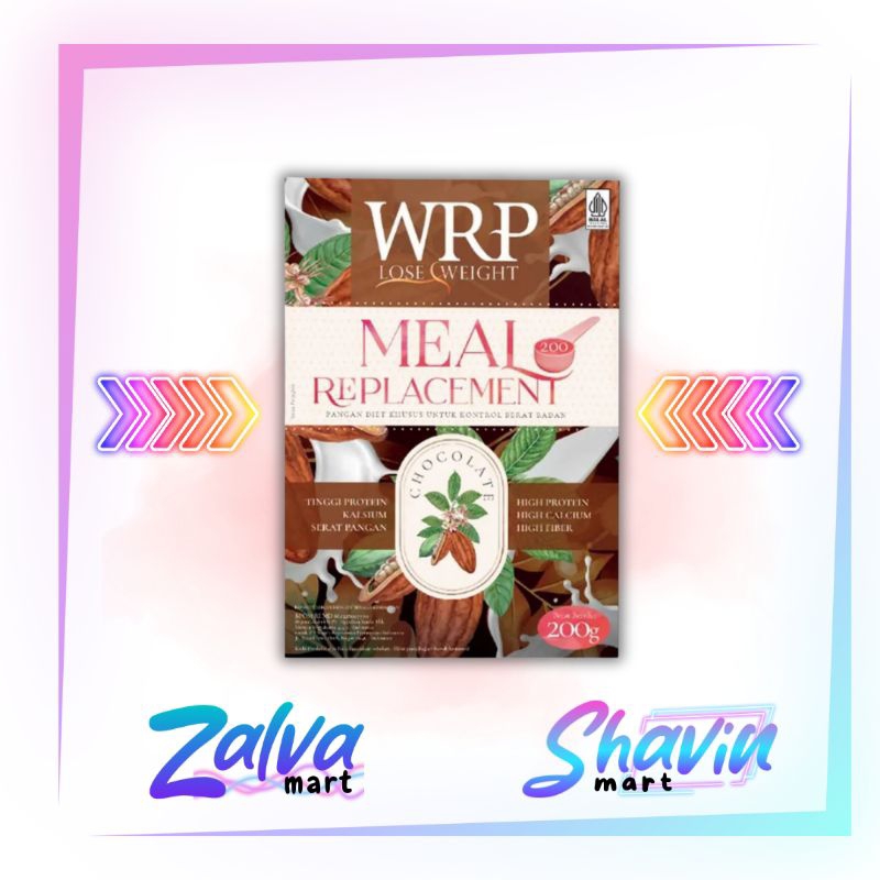 

WRP Meal Replacement Coklat 200 gr exp 2025 free packing kardus