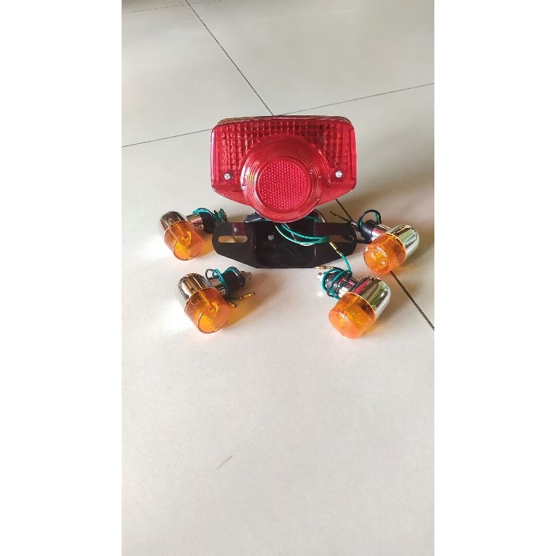 Lampu stopan stoplamp belakang honda cb100 set sen palu tabung depan belakang best quality