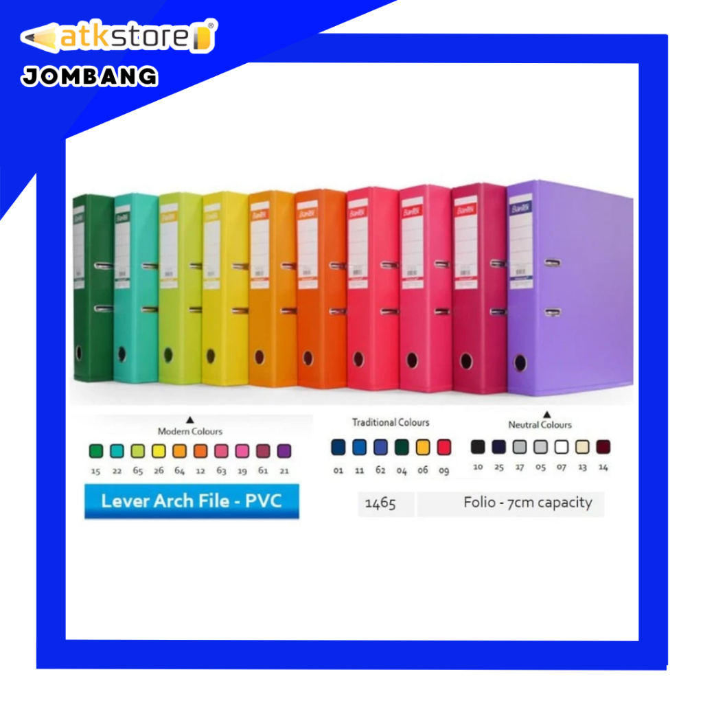 

BANTEX Ordner PP 1465 Folio 7 cm Leaver Arch File - Penyimpanan FIle - Penyimpanan Berkas - ATJ