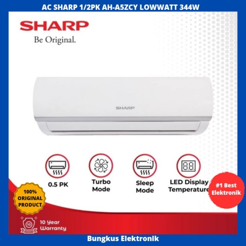 AC SHARP 1/2PK LOW WATT AH-A5ZCY AC SHARP 1/2PK