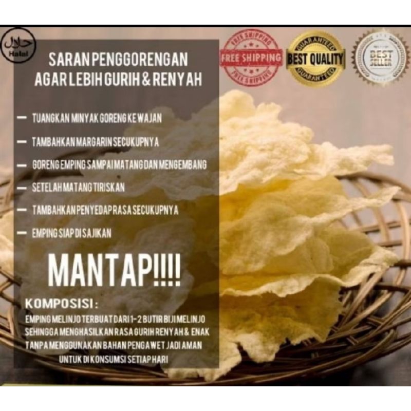 

Emping asli Banyumas 5 kg