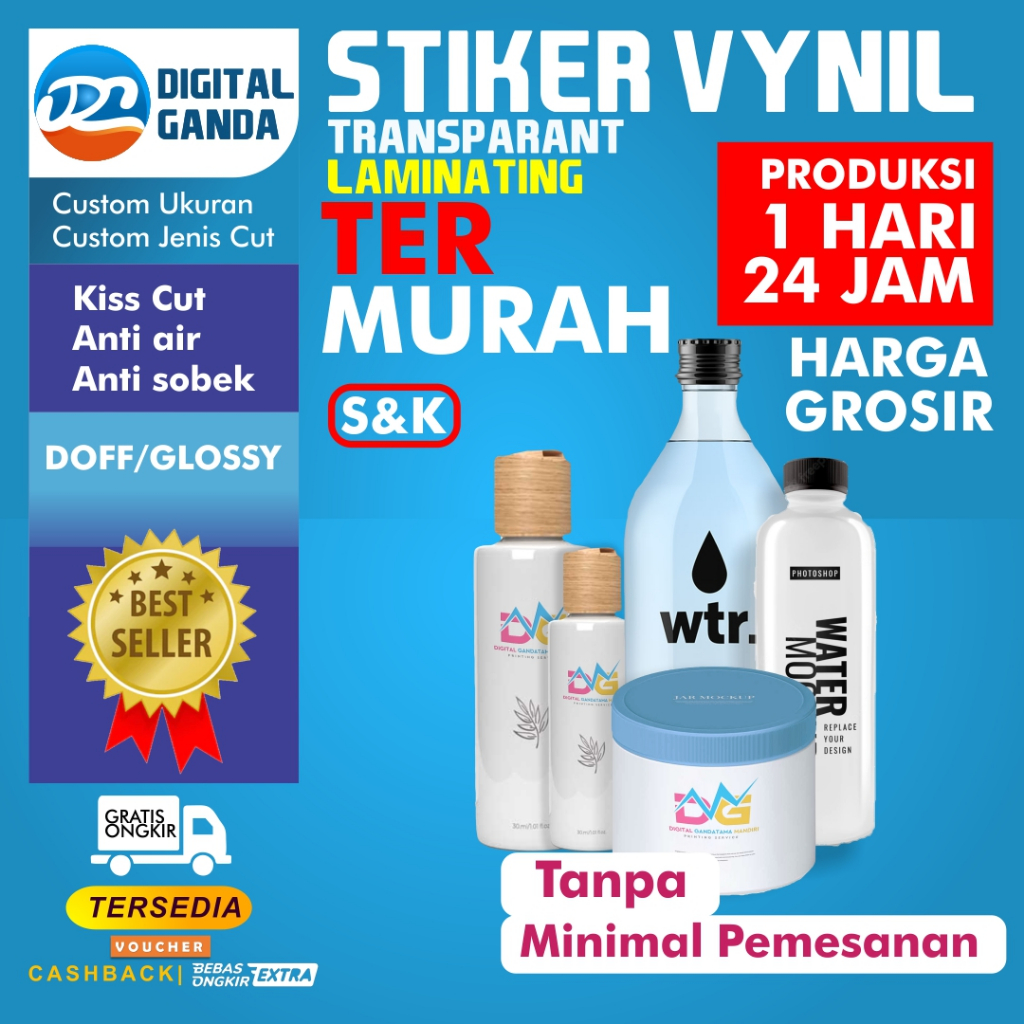 

CETAK STIKER TRANSPARAN LAMINATING A3+ (PRINT + CUT)