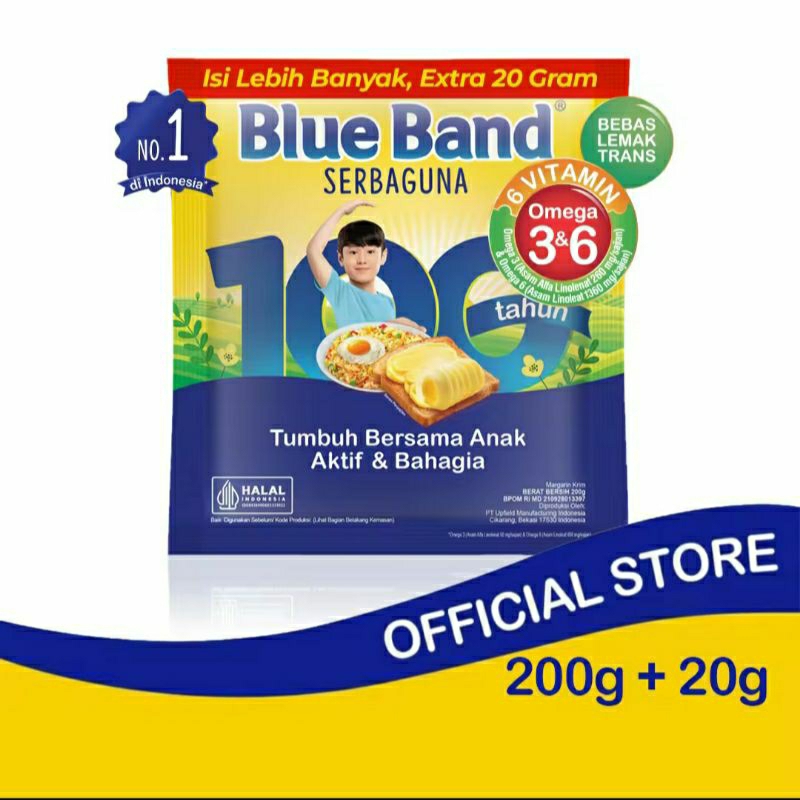 

mentega blue band 200gram+20gram(exp.08.2025)