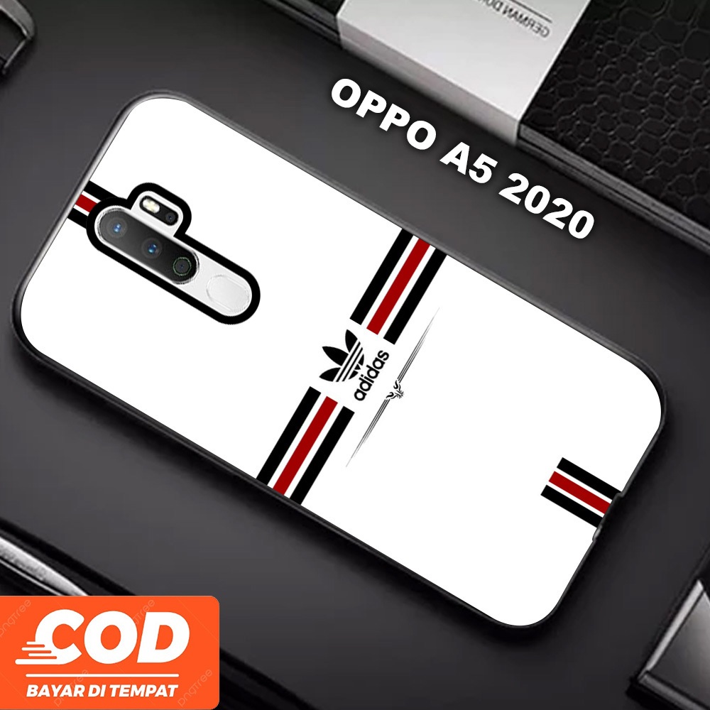 [A01] Adidas Aesthetic Custom Aesthetic Casing Oppo A5 2020 Case  Unisex Keren Terbaru