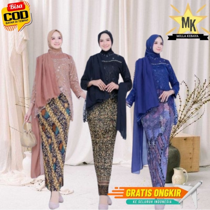 SETELAN KEBAYA SELENDANG SABRINA MODERN/KEBAYA MODRN/KEBAYA WISUDA