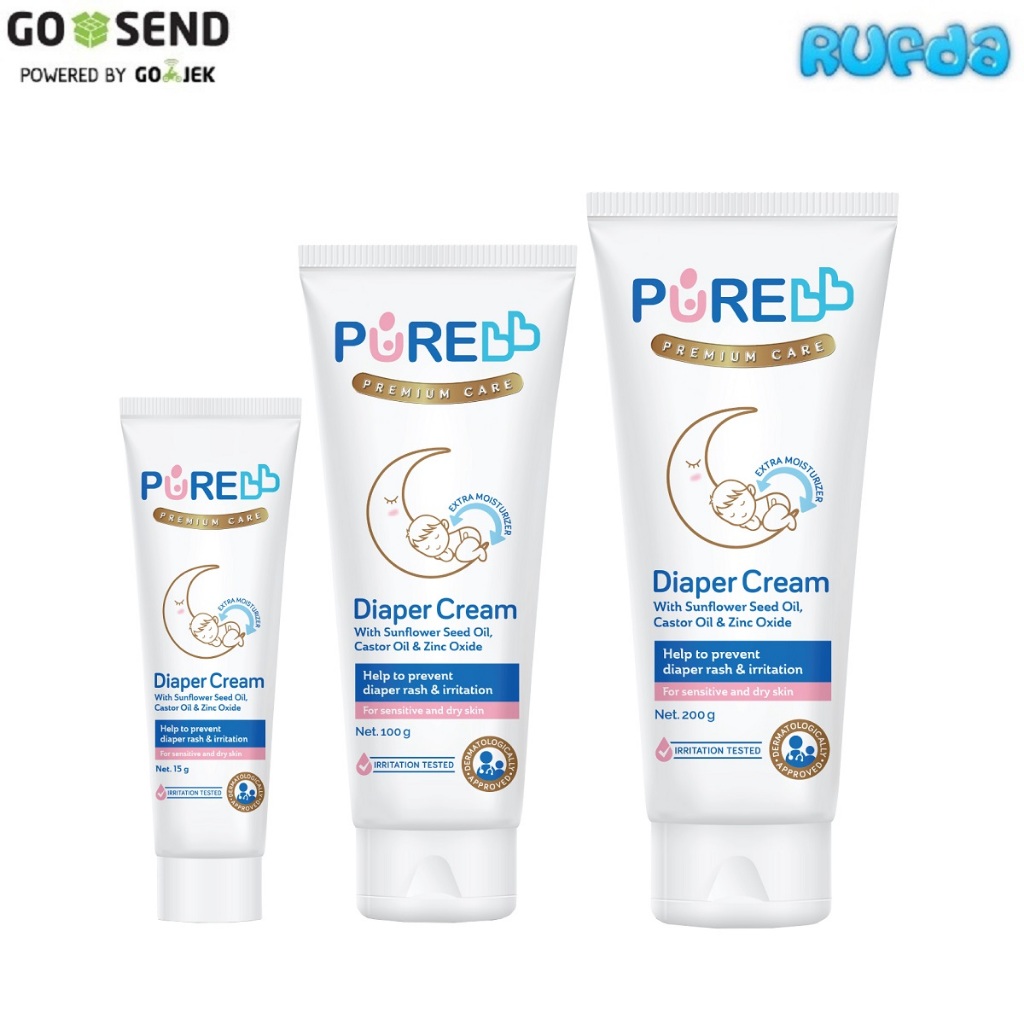 PureBB Diaper Cream Baby Krim Mencegah Ruam Popok Bayi Baru Lahir Newborn Pure BB Perawatan Kulit